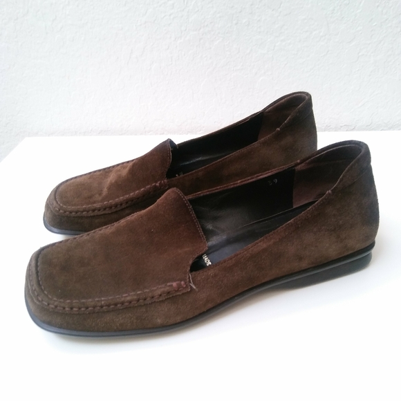 PRADA Suede Leather Slip on Loafers Size 39 - Picture 4 of 8